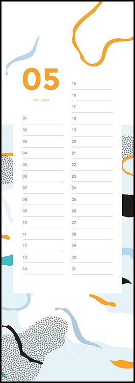 Produktbild: Geburtstagskalender Patterns