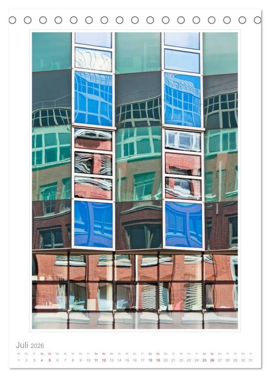 Produktbild: Spiegelungen in der Architektur (Tischkalender 2026 DIN A5 hoch), CALVENDO Monatskalender