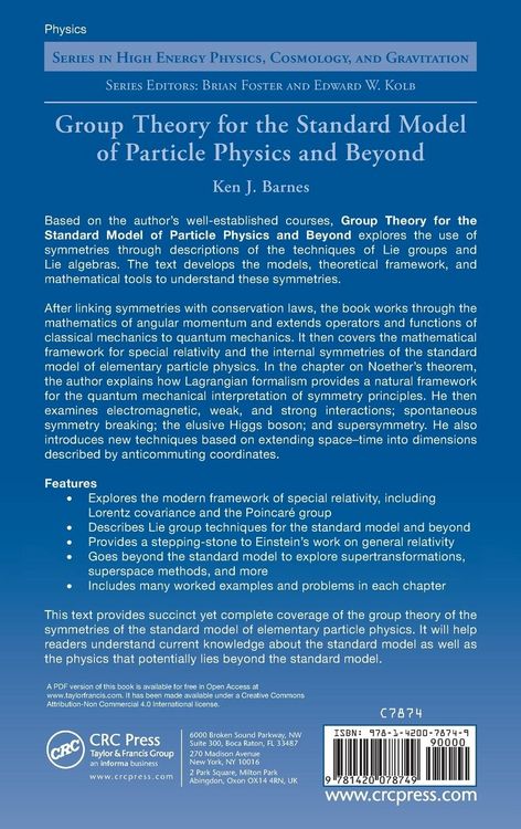 Produktbild: Group Theory for the Standard Model of Particle Physics and Beyond