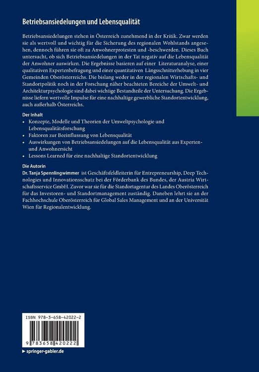 Produktbild: Betriebsansiedelungen und Lebensqualit&auml;t