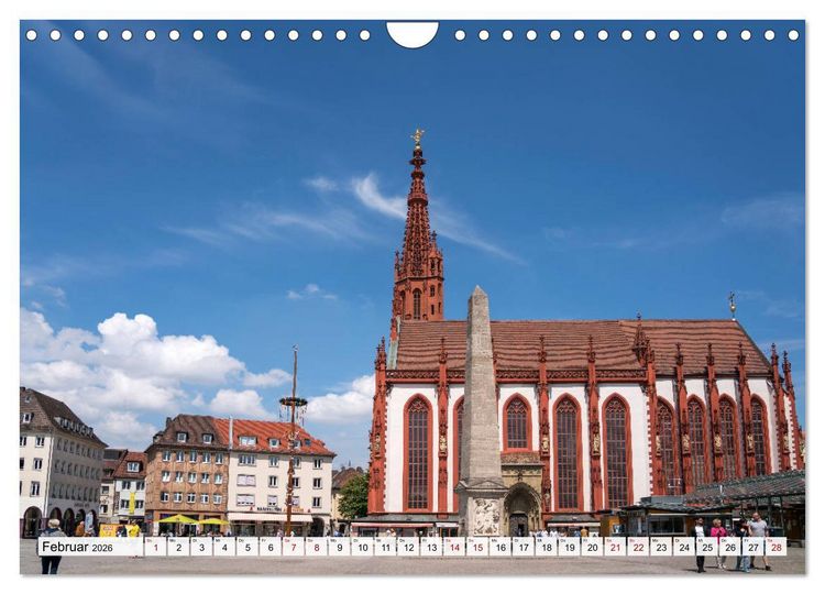 Produktbild: W&uuml;rzburg - Bayern (Wandkalender 2026 DIN A4 quer), CALVENDO Monatskalender