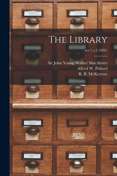 Produktbild: The Library; ser.1 v.3 (1891)