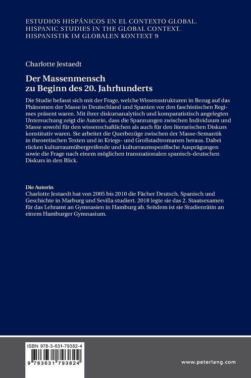 Produktbild: Der Massenmensch zu Beginn des 20. Jahrhunderts