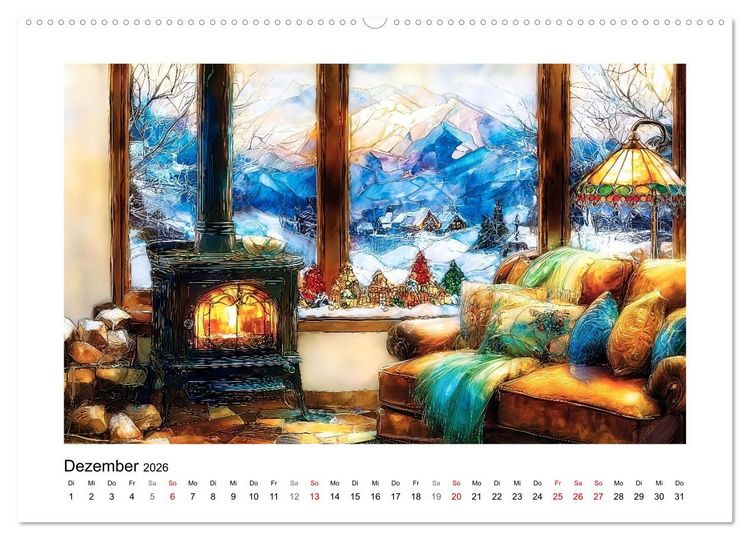 Produktbild: Die Farben der Berge (hochwertiger Premium Wandkalender 2026 DIN A2 quer), Kunstdruck in Hochglanz