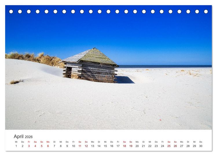 Produktbild: Amrum - Perle der Nordsee (Tischkalender 2026 DIN A5 quer), CALVENDO Monatskalender