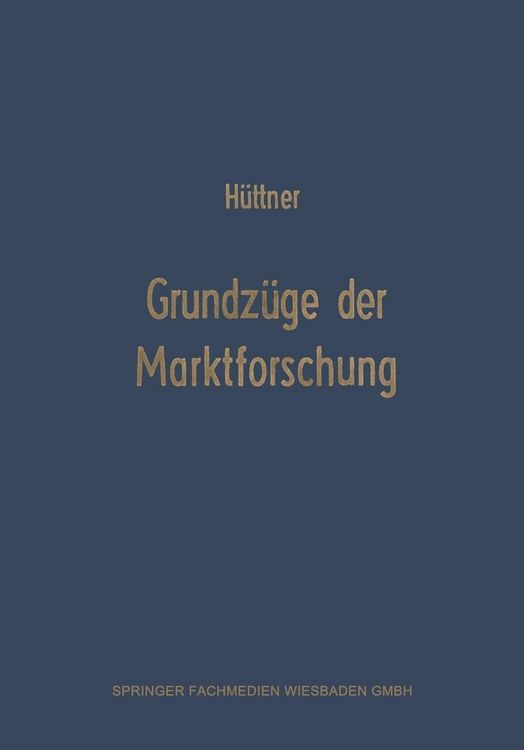 Produktbild: Grundz&uuml;ge der Marktforschung