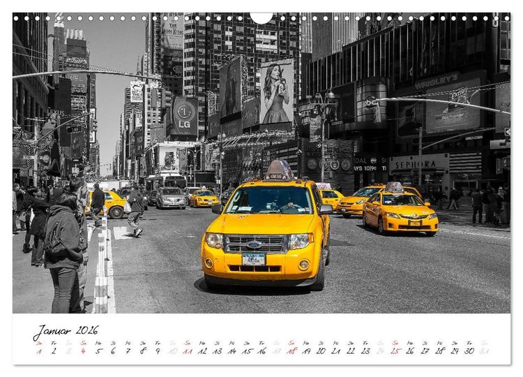 Produktbild: New York &ndash; The Big Apple (Wandkalender 2026 DIN A3 quer), CALVENDO Monatskalender