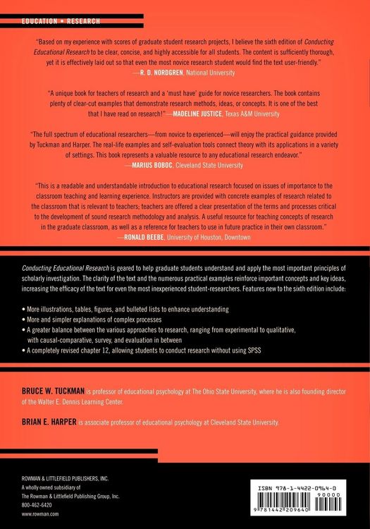 Produktbild: Conducting Educational Research