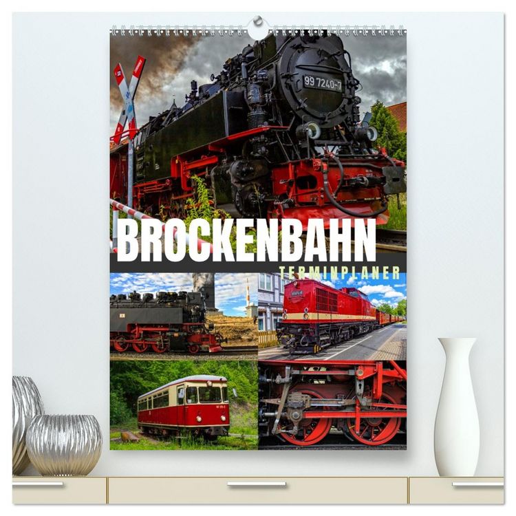 Produktbild: Brockenbahn - Terminplaner (hochwertiger Premium Wandkalender 2026 DIN A2 hoch), Kunstdruck in Hochglanz