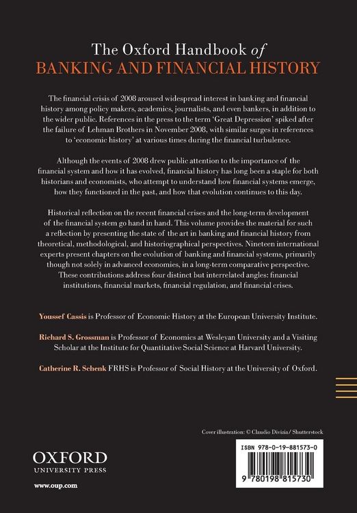 Produktbild: The Oxford Handbook of Banking and Financial History