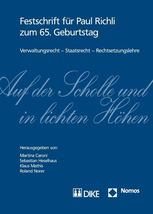 Produktbild: Auf der Scholle und in lichten H&ouml;hen. Verwaltungsrecht &ndash; Staatsrecht &ndash; Rechtsetzungslehre.