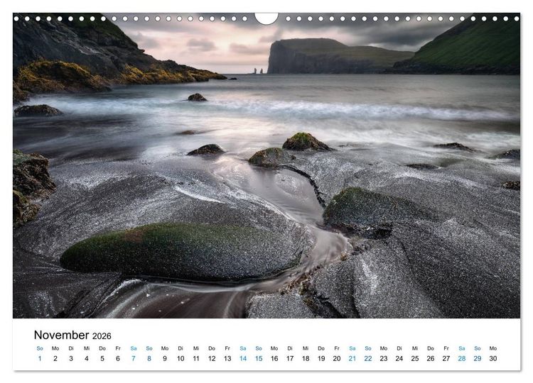 Produktbild: F&auml;r&ouml;er - Archipel im Nordmeer (Wandkalender 2026 DIN A3 quer), CALVENDO Monatskalender