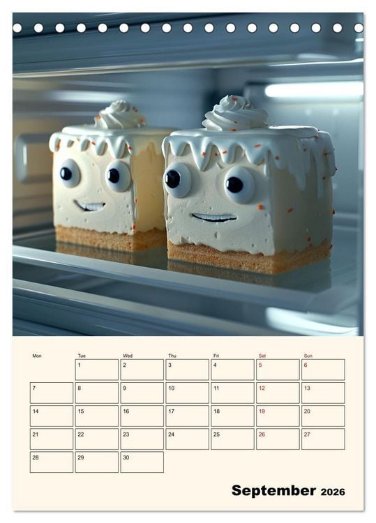 Produktbild: The Light ist still on in the Fridge (Desk Calendar 2026 DIN A5 portrait), CALVENDO 12 Month DeskCalendar
