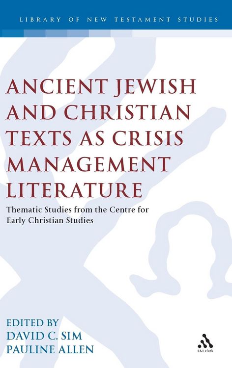 Produktbild: Ancient Jewish and Christian Texts as Crisis Management Literature