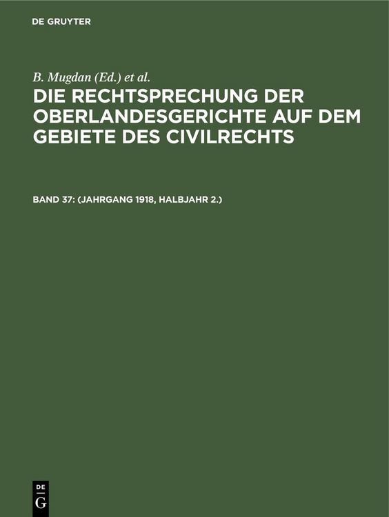 Produktbild: (Jahrgang 1918, Halbjahr 2.)