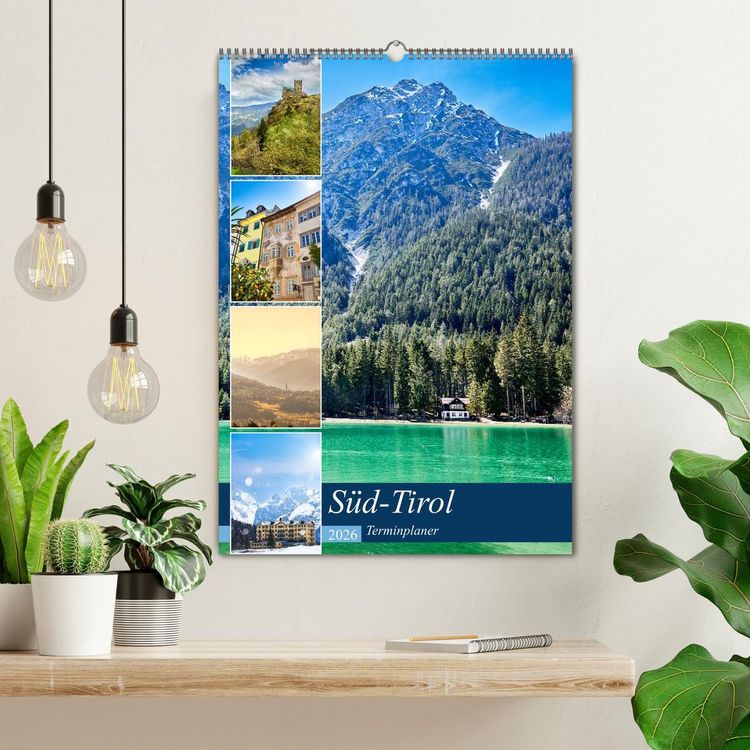 Produktbild: S&uuml;d-Tirol Terminplaner (Wandkalender 2026 DIN A2 hoch), CALVENDO Monatskalender