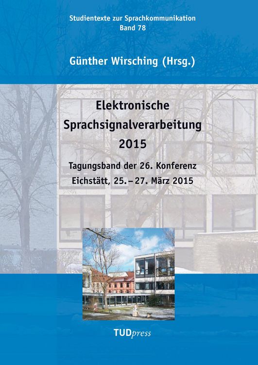 Produktbild: Elektronische Sprachsignalverarbeitung 2015