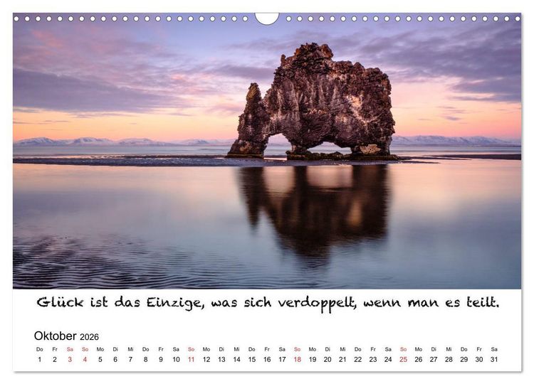Produktbild: Meditation Wasser (Wandkalender 2026 DIN A3 quer), CALVENDO Monatskalender