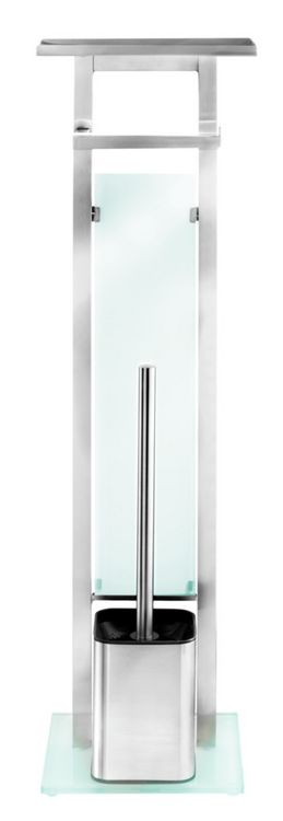 Produktbild: Stand WC-Garnitur Mod. Debar mit Ablage Edelstahl, rostfrei