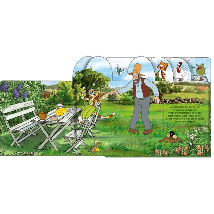 Produktbild: Tr&ouml;tsch Pettersson und Findus Registerbuch mit Klappen