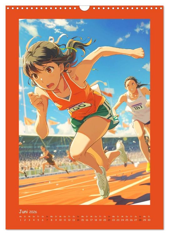 Produktbild: Anime Kids. Outdoor Kinderspa&szlig; und Sport (Wandkalender 2026 DIN A3 hoch), CALVENDO Monatskalender