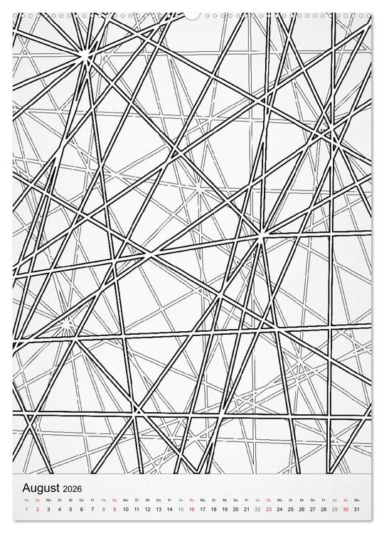 Produktbild: Geometric Graphik Art (Wandkalender 2026 DIN A2 hoch), CALVENDO Monatskalender