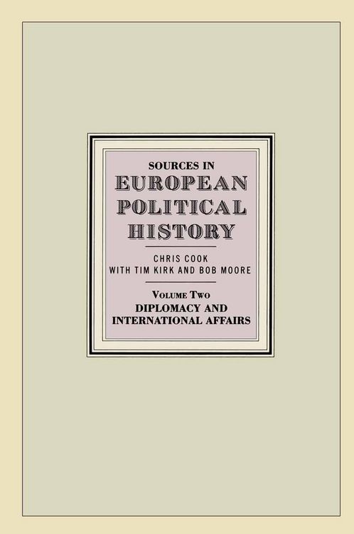 Produktbild: Sources in European Political History