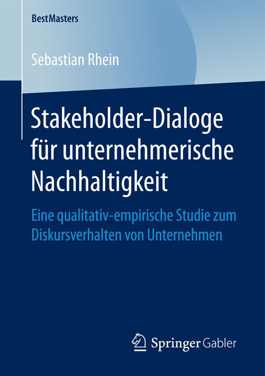 Produktbild: Stakeholder-Dialoge f&uuml;r unternehmerische Nachhaltigkeit