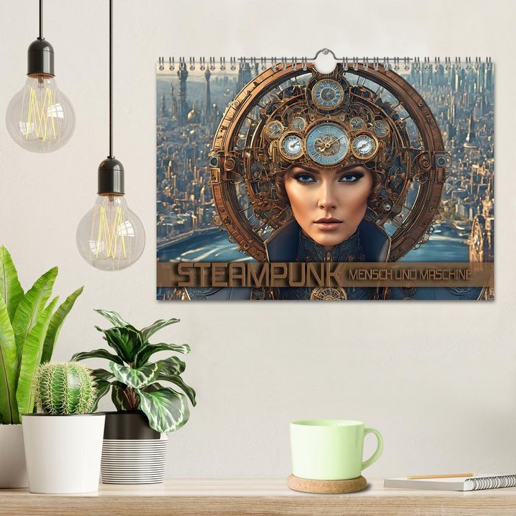 Produktbild: Steampunk - Mensch und Maschine (Wandkalender 2026 DIN A4 quer), CALVENDO Monatskalender