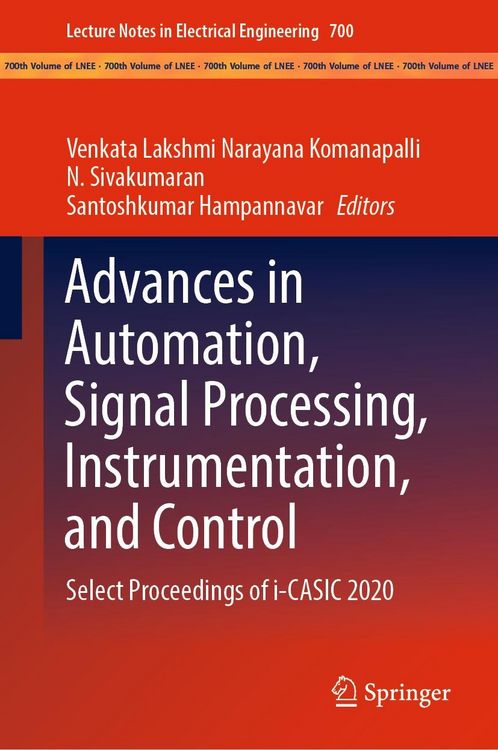 Produktbild: Advances in Automation, Signal Processing, Instrumentation, and Control