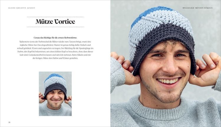 Produktbild: Kleine kreative Auszeit: Trendige M&uuml;tzen h&auml;keln