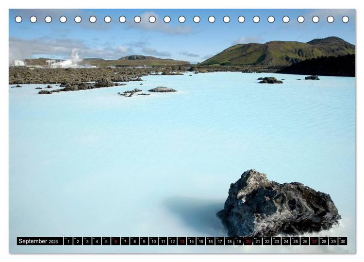 Produktbild: Island (Tischkalender 2026 DIN A5 quer), CALVENDO Monatskalender