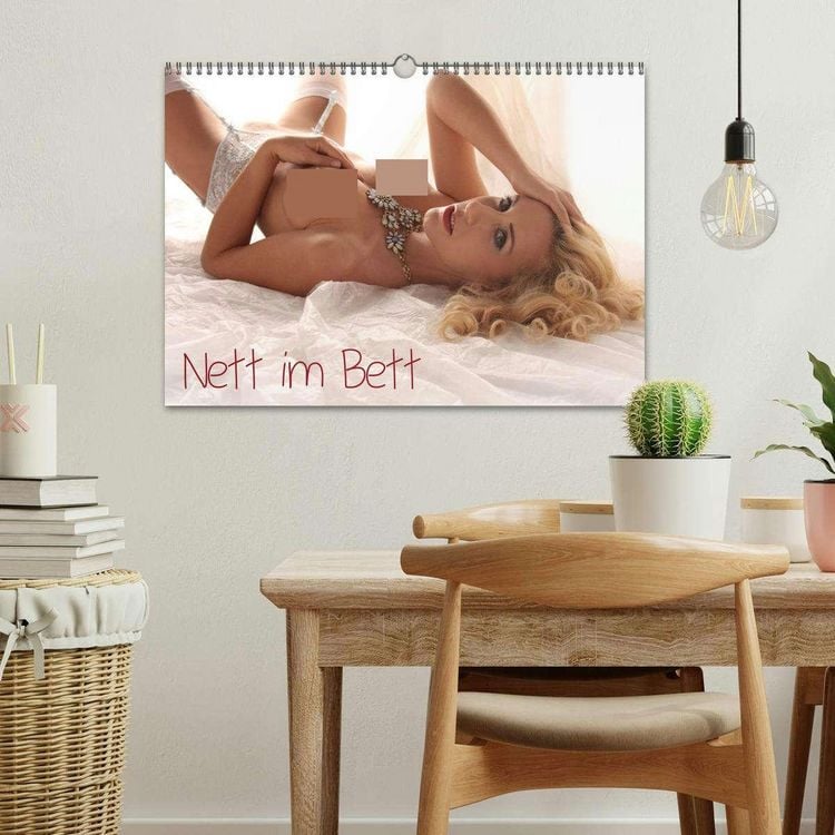 Produktbild: Nett im Bett (Wandkalender 2026 DIN A3 quer), CALVENDO Monatskalender