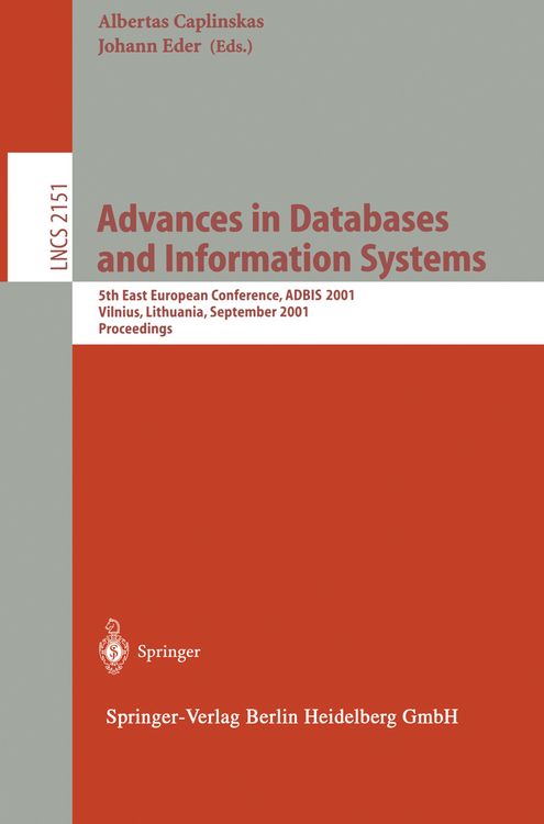 Produktbild: Advances in Databases and Information Systems