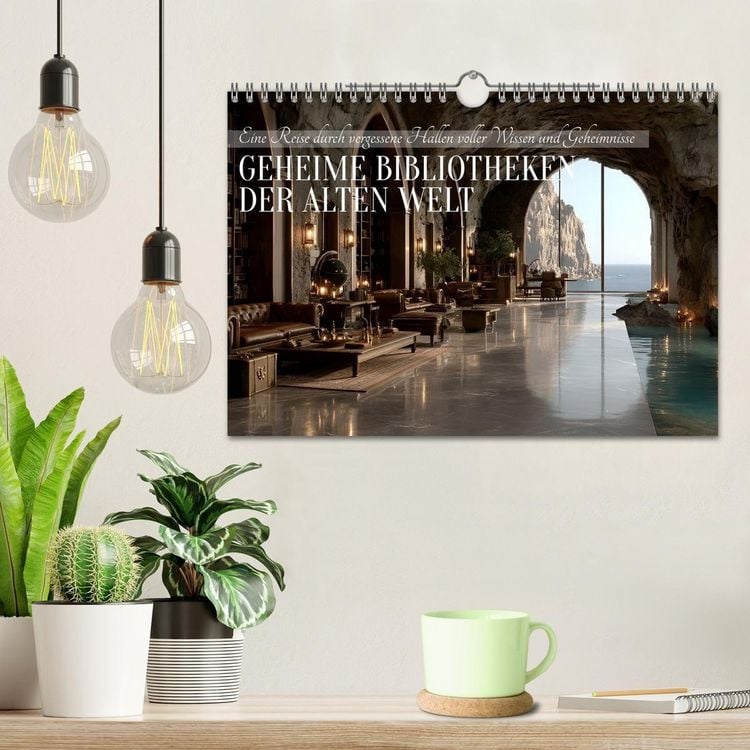 Produktbild: Geheime Bibliotheken der alten Welt (Wandkalender 2027 DIN A4 quer), CALVENDO Monatskalender