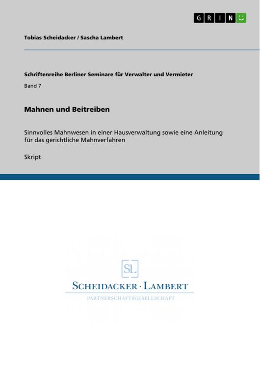 Produktbild: Mahnen und Beitreiben