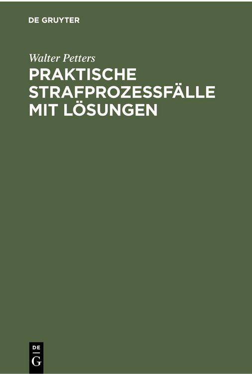 Produktbild: Praktische Strafproze&szlig;f&auml;lle mit L&ouml;sungen