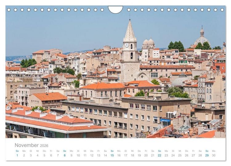 Produktbild: Marseille Maritime Metropole (Wandkalender 2026 DIN A4 quer), CALVENDO Monatskalender