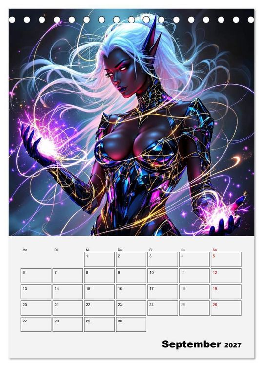Produktbild: Herrscherinnen der Galaxien (Tischkalender 2027 DIN A5 hoch), CALVENDO Monatskalender