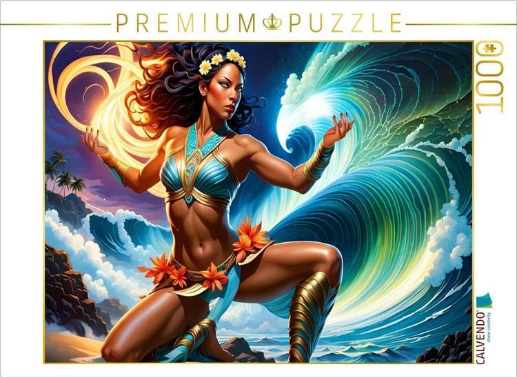 Produktbild: CALVENDO Puzzle Ein Motiv aus dem Kalender Die Wellenbezwinger | 1000 Teile Lege-Gr&ouml;&szlig;e 64x48cm Foto-Puzzle f&uuml;r gl&uuml;ckliche Stunden