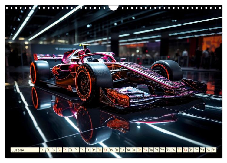 Produktbild: Rennwagen Fantasien (Wandkalender 2026 DIN A3 quer), CALVENDO Monatskalender