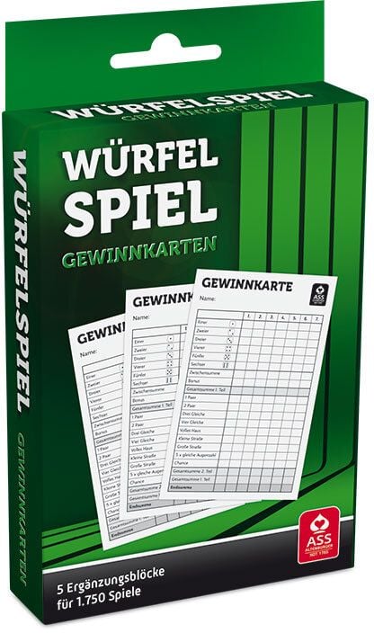 Produktbild: W&uuml;rfelspiel Gewinnkarten - Bl&ouml;cke