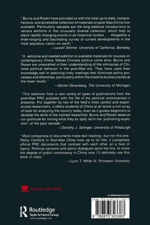Produktbild: Policy Conflicts in Post-Mao China