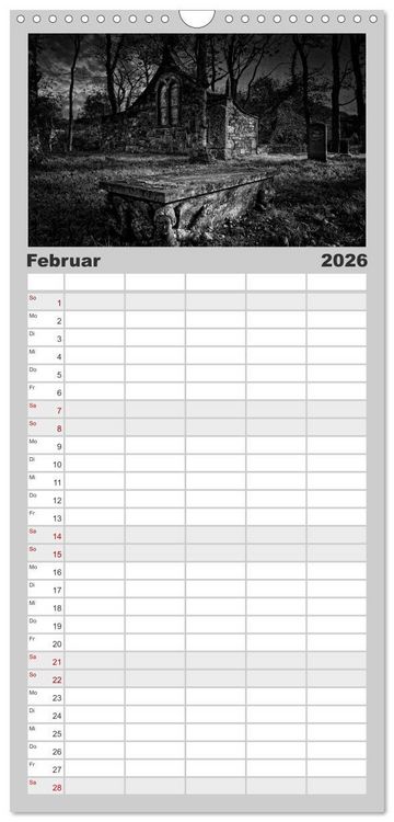Produktbild: Familienplaner 2026 - Gothic Fantasy mit 5 Spalten (Wandkalender, 21 x 45 cm) CALVENDO