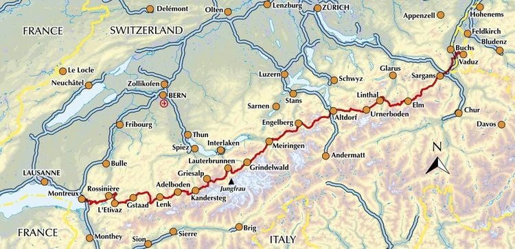 Produktbild: The Swiss Alpine Pass Route - Via Alpina Route 1
