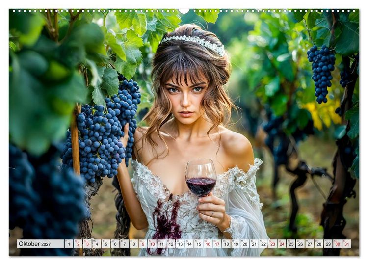 Produktbild: Trash The Dress - Brautshooting mit Action (hochwertiger Premium Wandkalender 2027 DIN A2 quer), Kunstdruck in Hochglanz