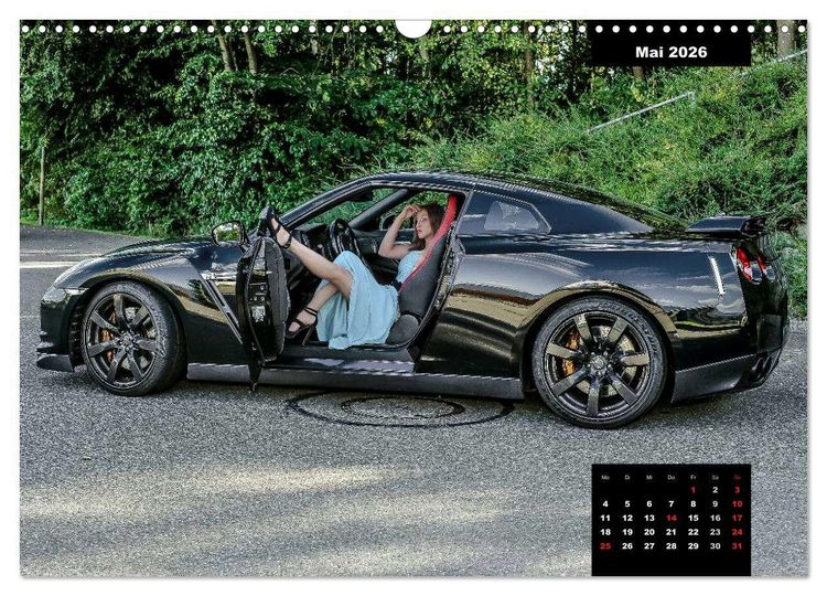 Produktbild: Kurven - Fieber - Modelle und Autos (Wandkalender 2026 DIN A3 quer), CALVENDO Monatskalender