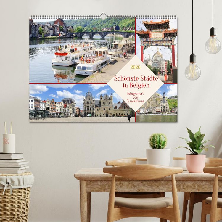 Produktbild: Sch&ouml;nste St&auml;dte in Belgien (Wandkalender 2026 DIN A2 quer), CALVENDO Monatskalender