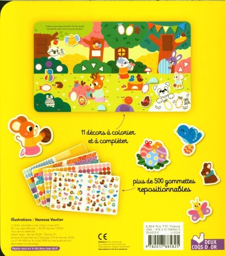 Produktbild: Gommettes et coloriages : joyeuses P&acirc;ques !