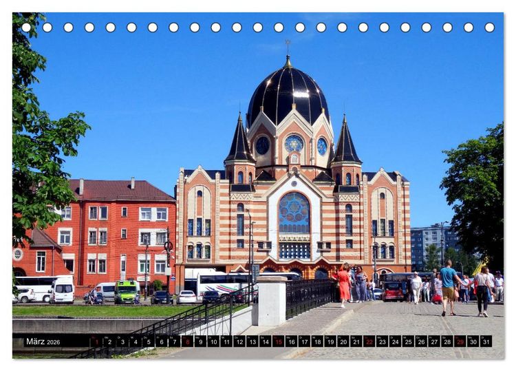 Produktbild: Kaliningrad - Das russische K&ouml;nigsberg (Tischkalender 2026 DIN A5 quer), CALVENDO Monatskalender